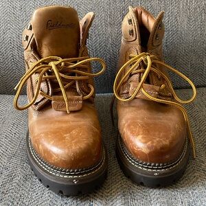 Fieldmaster Men’s Tan Leather Work Boots Size: 11D